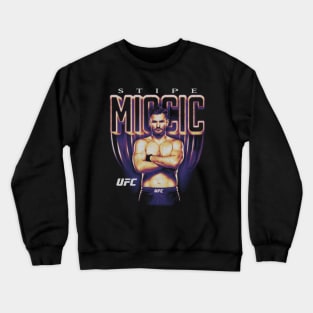 Stipe Miocic Retro Bitmap Crewneck Sweatshirt